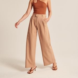 NWT Abercrombie & Fitch Tailored Relaxed Ultra-Wide Leg Pants size XS